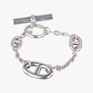 Hermes Farandole Chaine D'ancre Argente Silver Bracelet